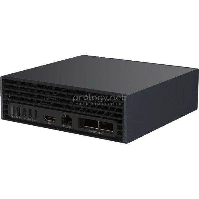Rear of the AI TOP ATOM: USB-C, HDMI, 10G LAN, ConnectX-7